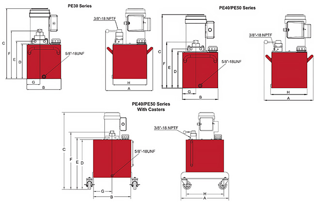 Single Phase Dimensions