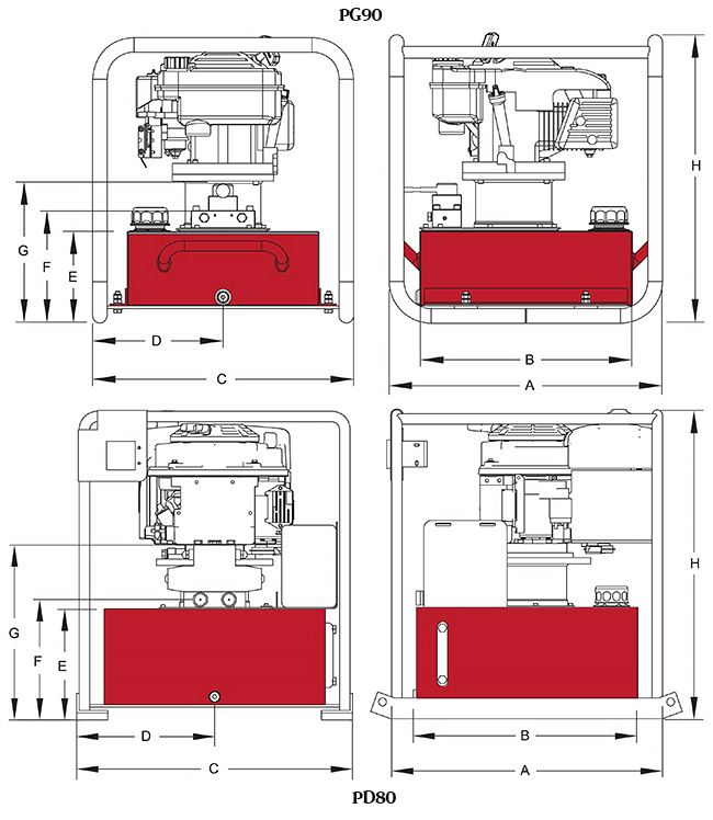 Gas-Diesel Dimensions