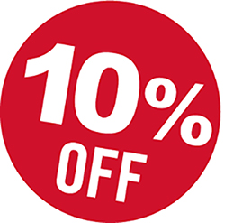 10% Off - 250